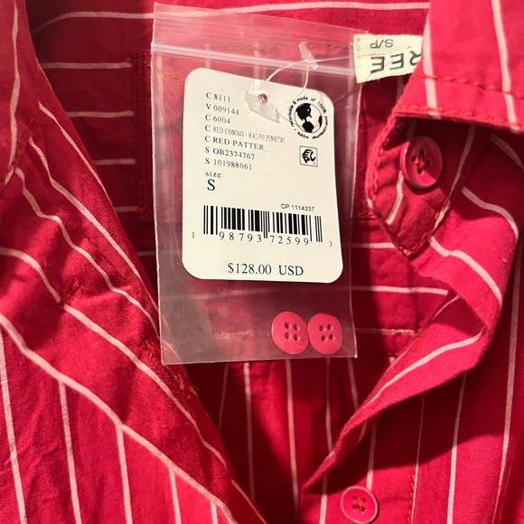 We the Free Hallie French Cuff Shirt, Size SMALL, NWT - Picture 12 of 12